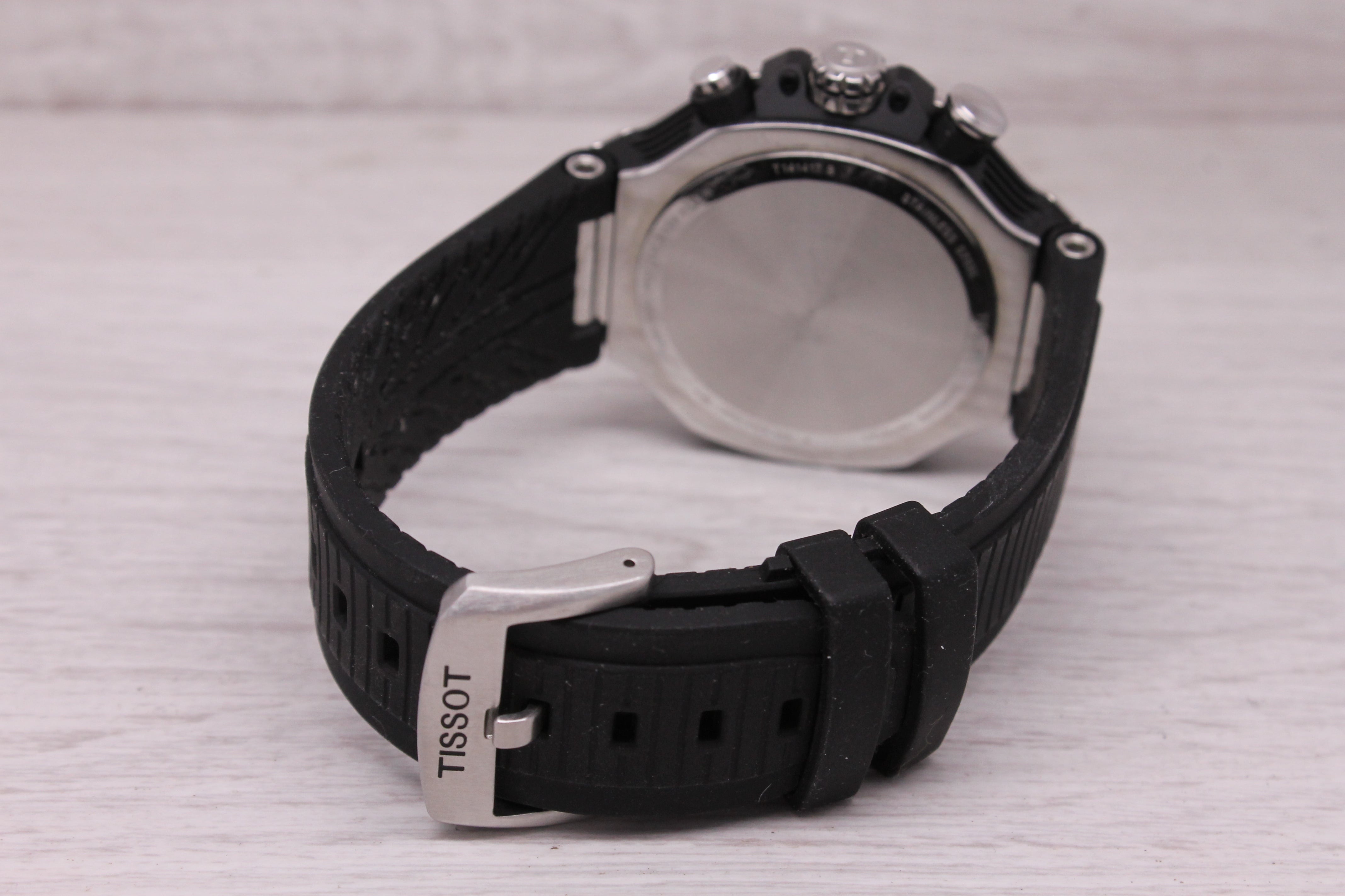 Tissot T-Race Chronograph Quartz Watch Stainless Steel T141.417.17.011.00 Swiss