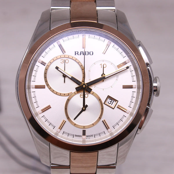 Rado Hyperchrome Rose & Steel 41mm Mens Quartz Chronograph R32039102 w