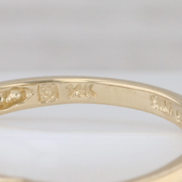 2.59ctw Aquamarine 3-Stone Ring 14k Yellow Gold Size 5.5