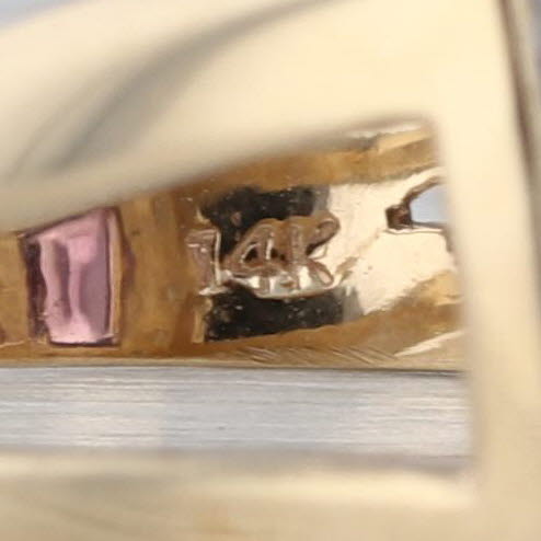 0.85ctw Amethyst Diamond Halo Ring 14k Yellow Gold Size 7.75