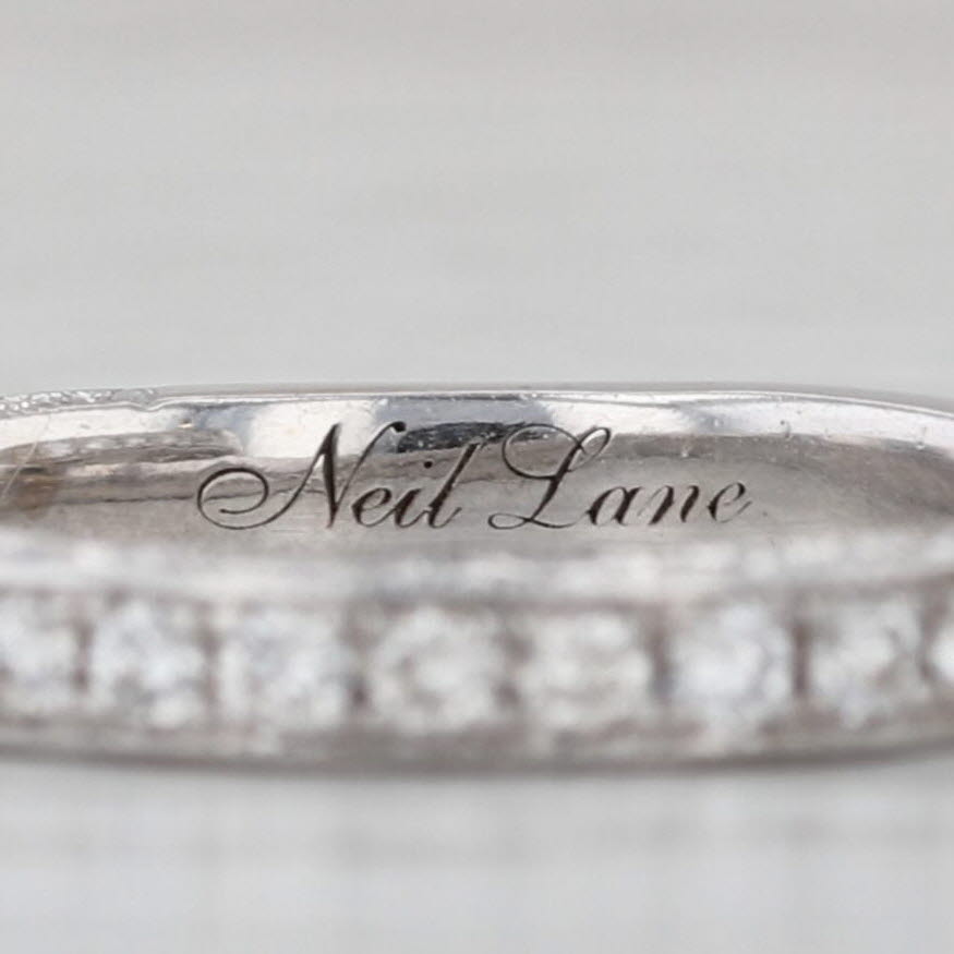 Neil Lane 1.16ctw Diamond Halo Engagement Ring Wedding Band Bridal 14k Gold