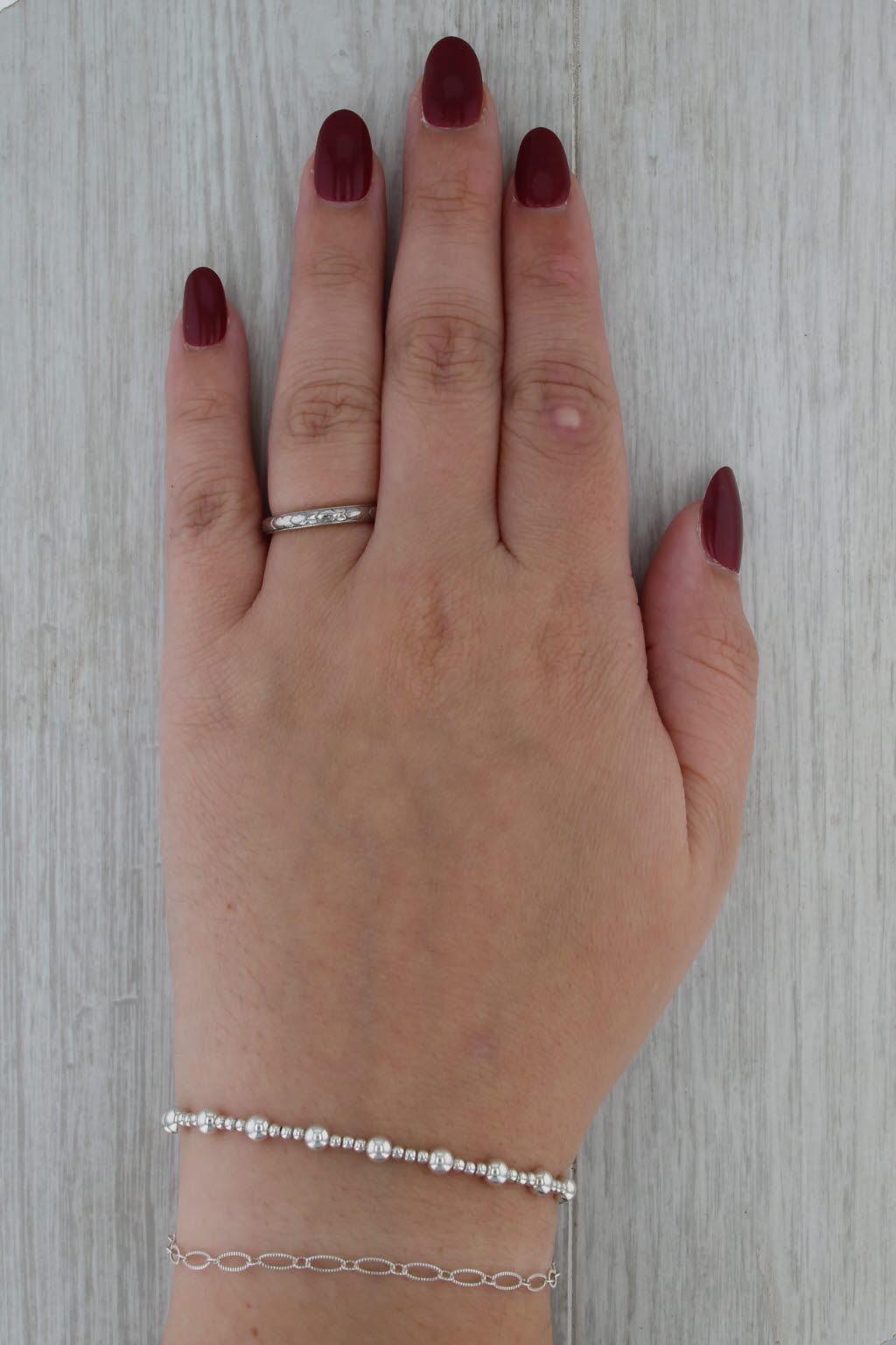Antique Traub Ornage Blossom Wedding Band 18k Gold Platinum 1920s Ring