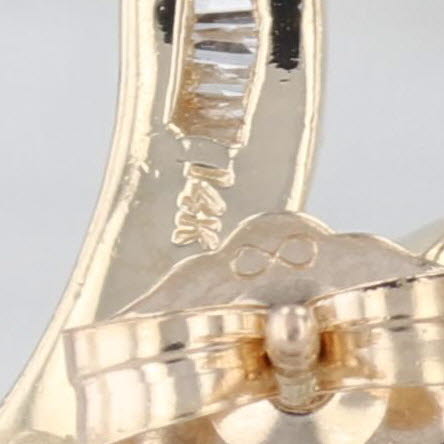 0.60ctw Diamond Knot Stud Earrings 14k Yellow Gold Studs