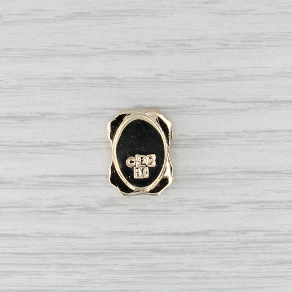 0.23ct Sapphire Diamond Slide Bracelet Charm 14k Gold Vintage Richard Glatter