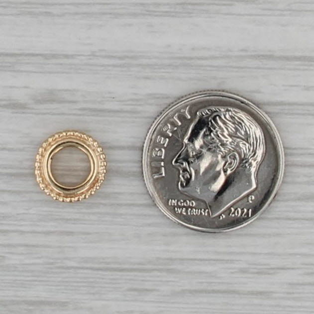 Authentic Pandora Sun Spacer Charm 14k Gold Retired Bead 750224