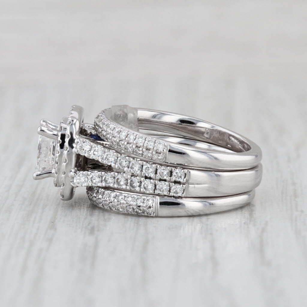 Vera Wang Wish 2.99ctw Diamond Engagement Ring Wedding Band Bridal Set 14k Gold