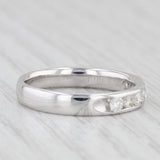 0.40ctw Diamond Wedding Band 14k White Gold Size 7 Ring Stackable Anniversary
