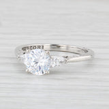 Light Gray Tacori New Round Semi Mount Engagement Ring Diamond 18k Gold Certificate Sz 6.5