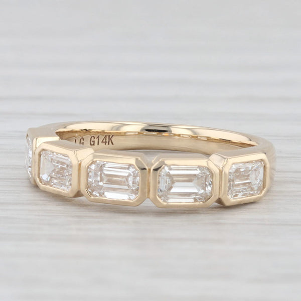 New 1.27ctw Lab Created Diamond Ring 14k Gold Size 5.5 Stackable Wedding Band