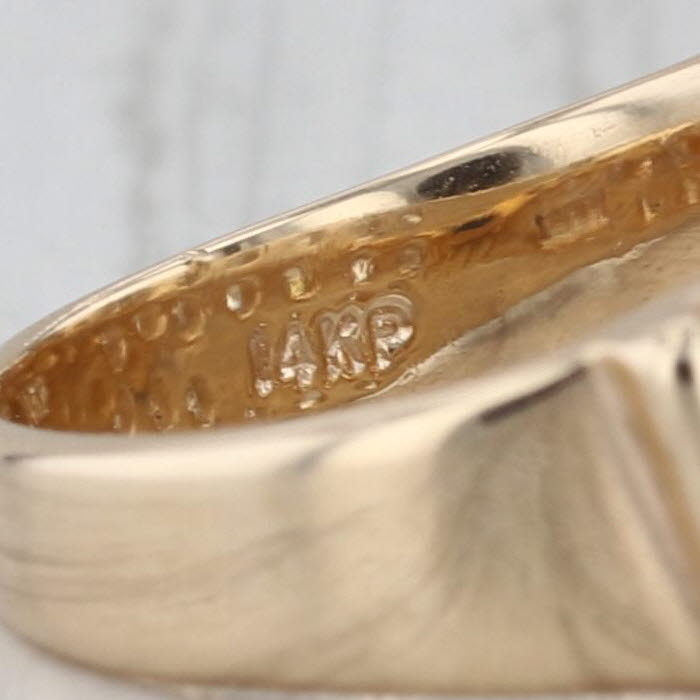 1.40ctw Diamond Rows Ring 14k Yellow Gold Size 5.75