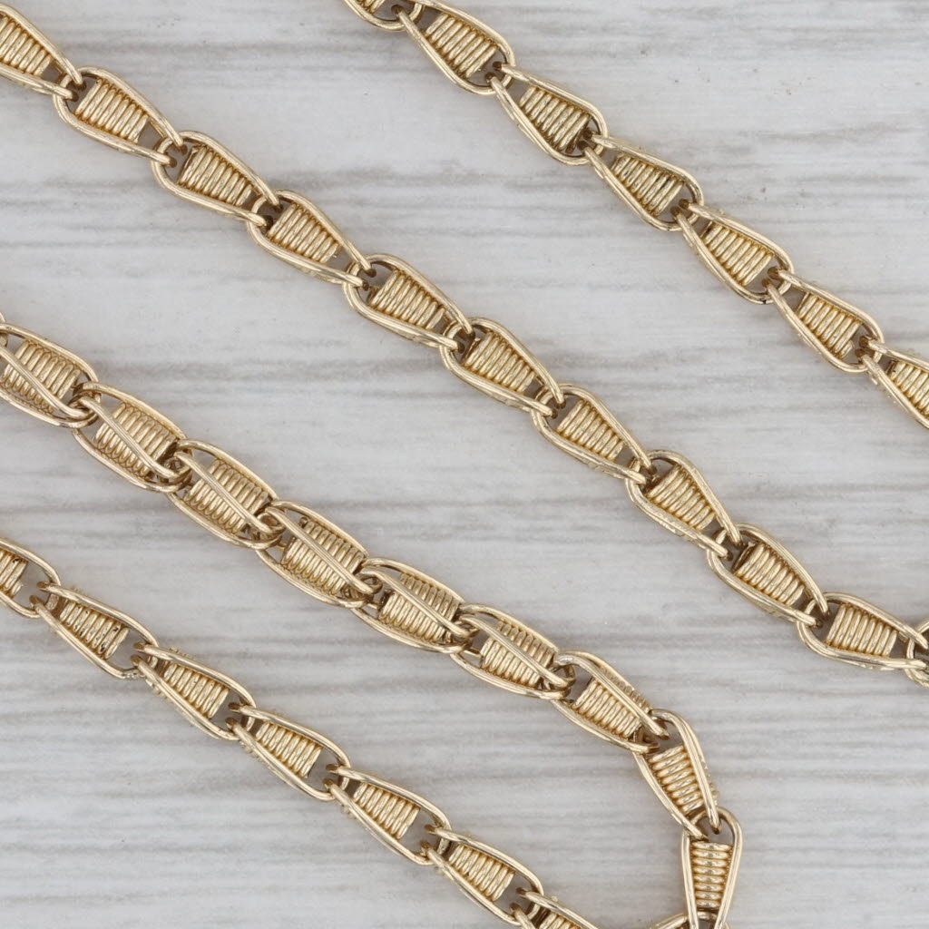 Gray 18" 2.8mm Coil Chain Necklace 14k Yellow Gold