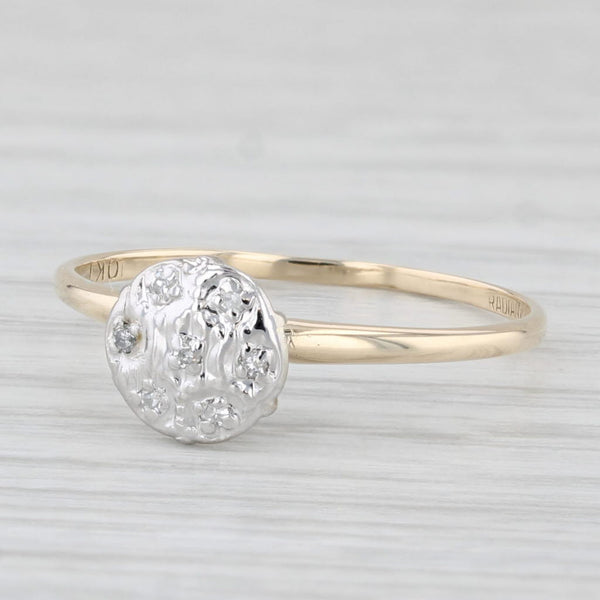 Diamond Engagement Style Ring 10k Gold Size 6.75