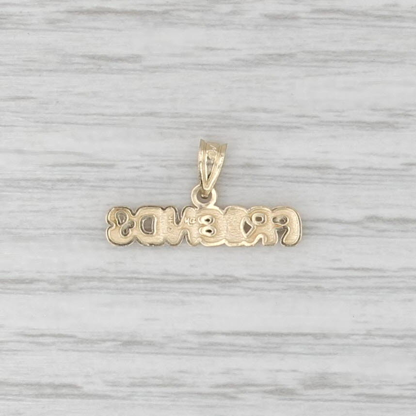 "Friends" Pendant 14k Yellow Gold Gift Keepsake