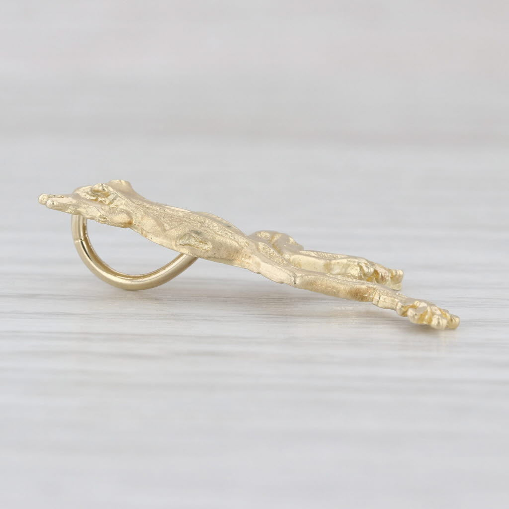 Detailed Frog Pendant 14k Yellow Gold