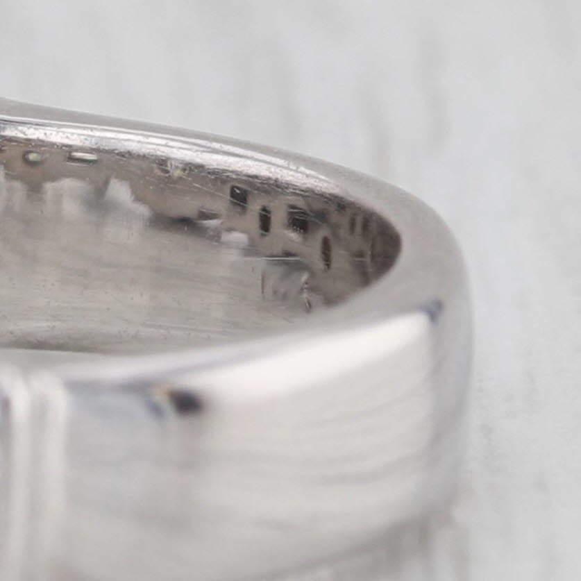 2.13ctw Diamond Engagement Ring 14k White Gold Size 7 stackable Anniversary Band