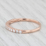 0.33ctw Diamond Band 14k Rose Gold Size 7.5 Stackable Wedding Anniversary Band