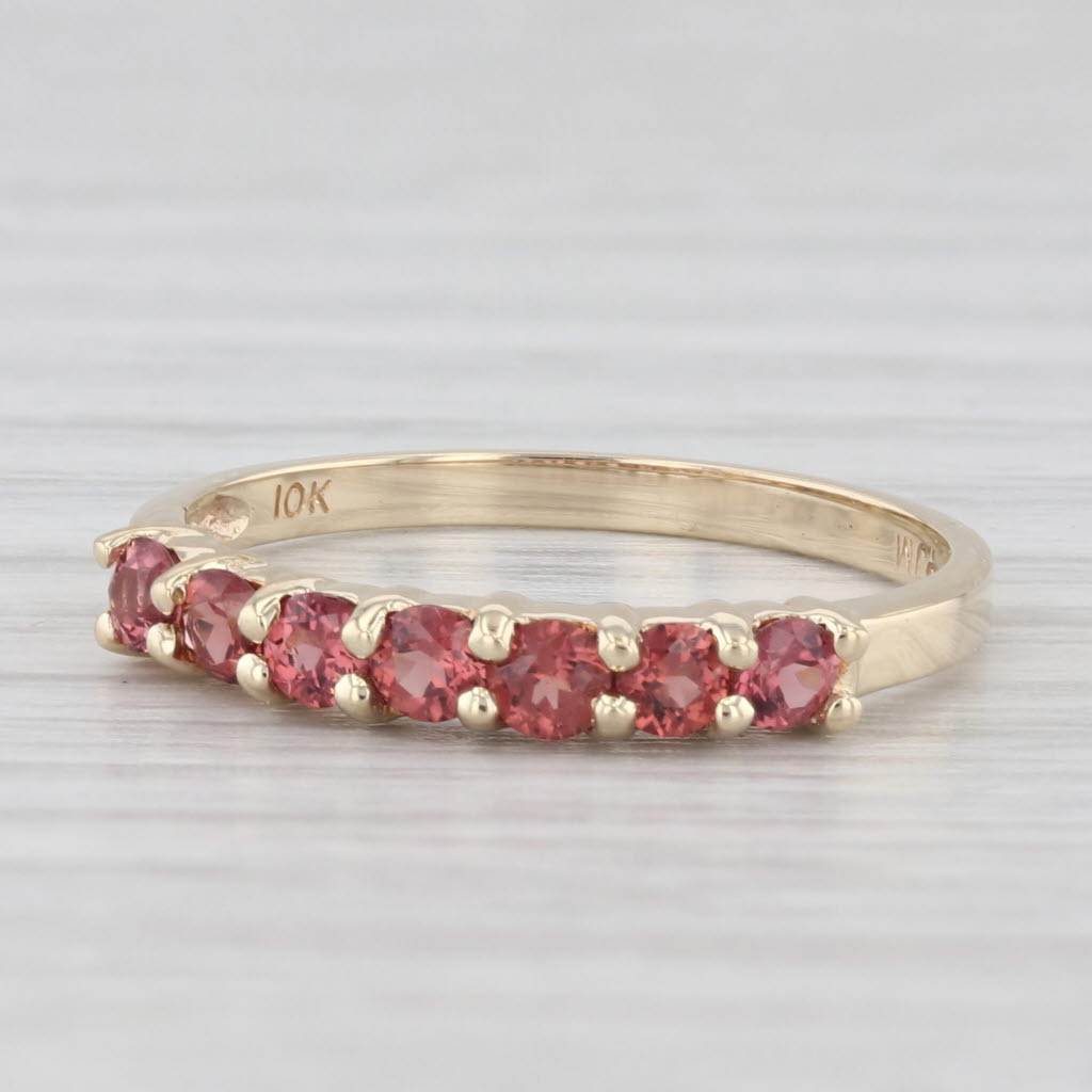 Light Gray 0.60ctw Garnet Ring 10k Yellow Gold Size 6 Stackable