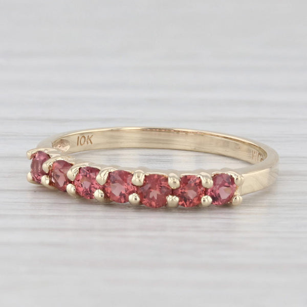 0.60ctw Garnet Ring 10k Yellow Gold Size 6 Stackable