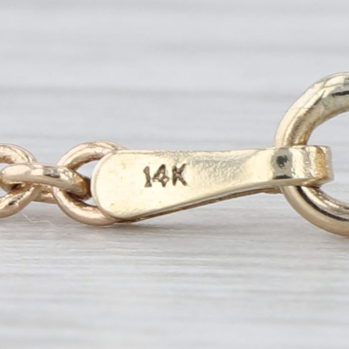 18" 1.6mm 14k Yellow Gold Cable Chain Necklace