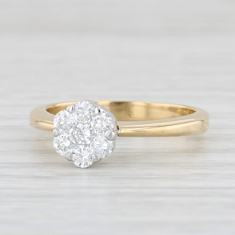 Fleur, a Moissanite and Topaz Flower Cluster Ring – Victoria's Jewellery