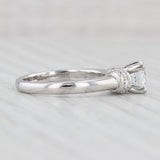 Light Gray New Scott Kay 1.16ctw Round Cubic Zirconia Engagement Ring Platinum Size 6.75