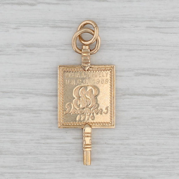 Phi Beta Kappa Honor Society Fraternity Key Fob Vintage 10k Yellow Gold