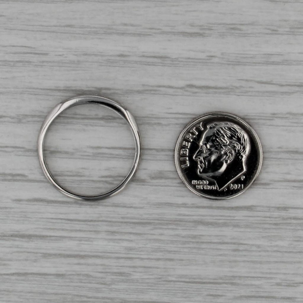 Vintage 0.18ctw Diamond Wedding Band 950 Palladium Size 8.25 Stackable