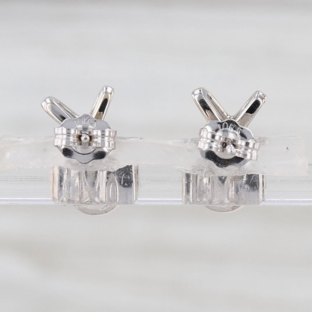 Cultured Pearl X Stud Earrings 10k White Gold 5.4-5.5mm Studs