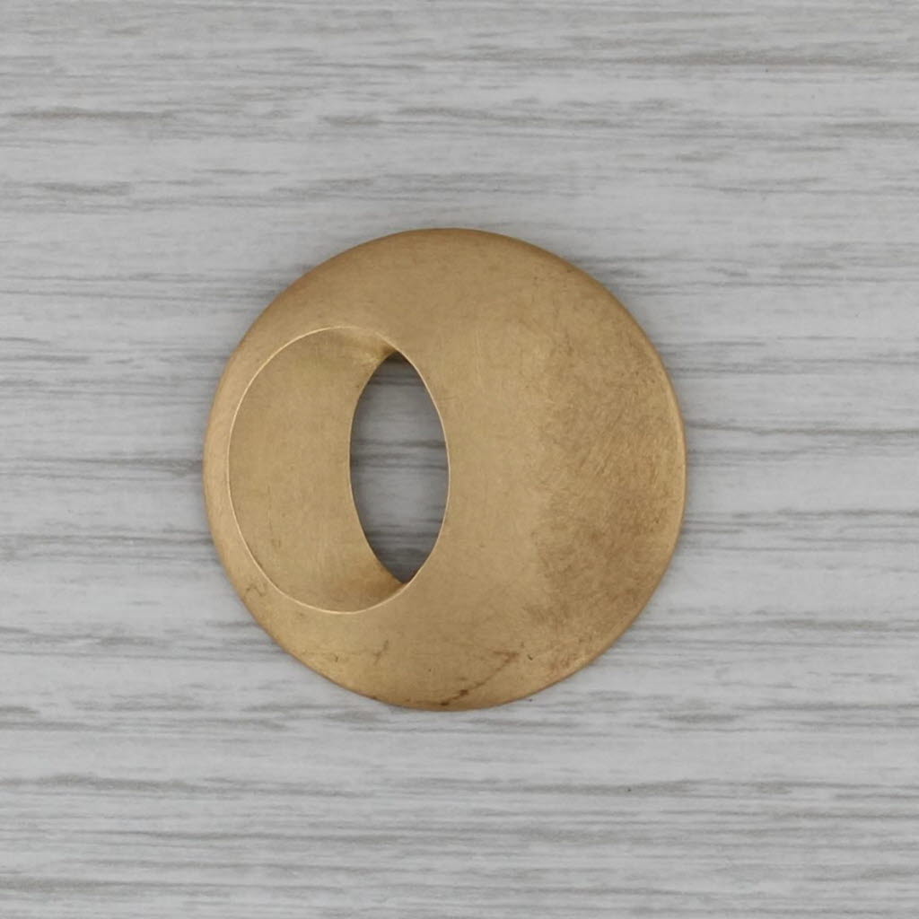 New Chavent Circle Disc Pendant 18k Yellow Gold