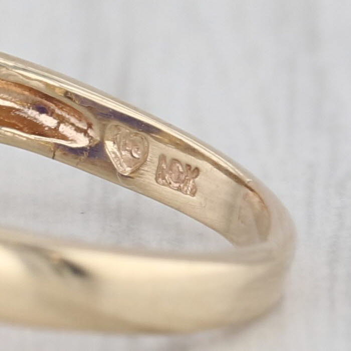 5.79ctw Oval Blue Iolite Diamond Ring 10k Yellow Gold Size 8