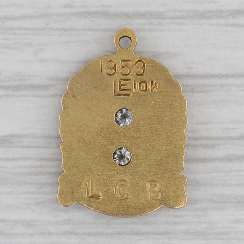 Gray Shell Gas Corporation 30 Year Service Charm 10k Gold Diamond Vintage