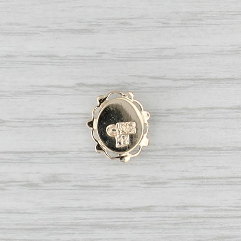 2.50ct Blue Topaz Slide Bracelet Charm 14k Yellow Gold Vintage Richard Glatter