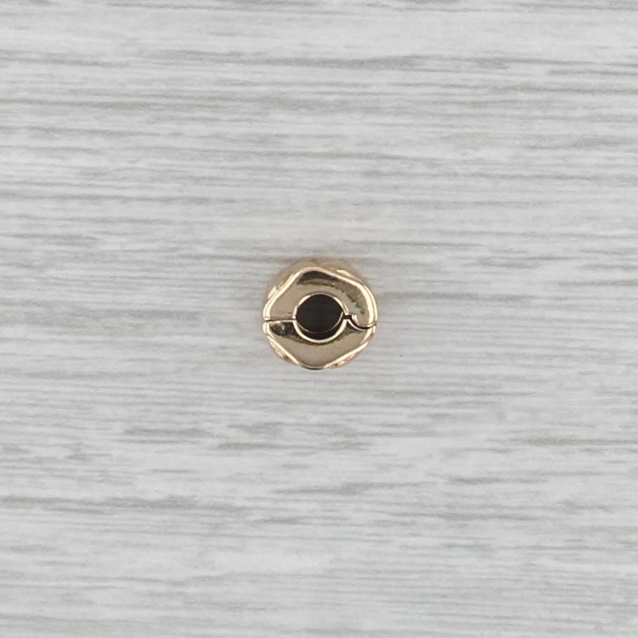 Authentic Pandora Heart Clip Bead Charm 14k Yellow Gold 750243 ALE