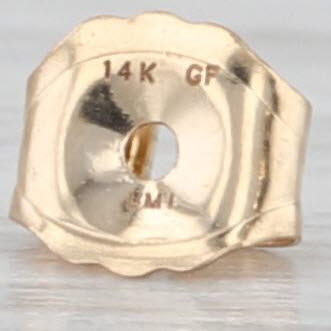 Cultured Pearl Diamond Flower Stud Earrings 14k Yellow Gold Studs