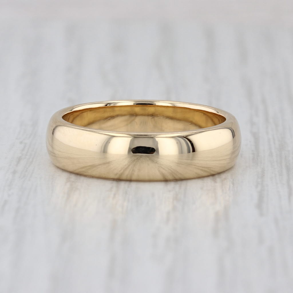 Tiffany & Co Forever 6mm Wedding Band 18k Yellow Gold Size 10.5 Men's Ring