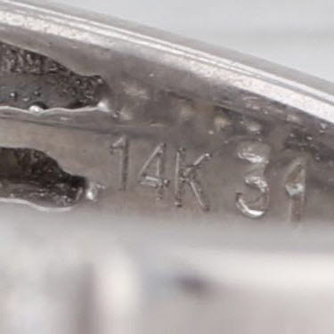1.58ctw Diamond Ring 14k White Gold Size 6 Wedding Anniversary Band