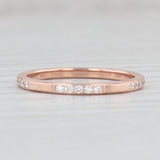 Light Gray New 0.25ctw Diamond Wedding Band 14k Rose Gold Size 6.5 Stackable Ring Benchmark