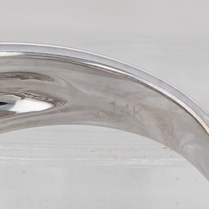 1ctw Pave Diamond Domed Ring 14k White Gold Size 7