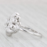 0.78ctw Diamond Ring 14k White Gold Size 6.25 Engagement Vintage