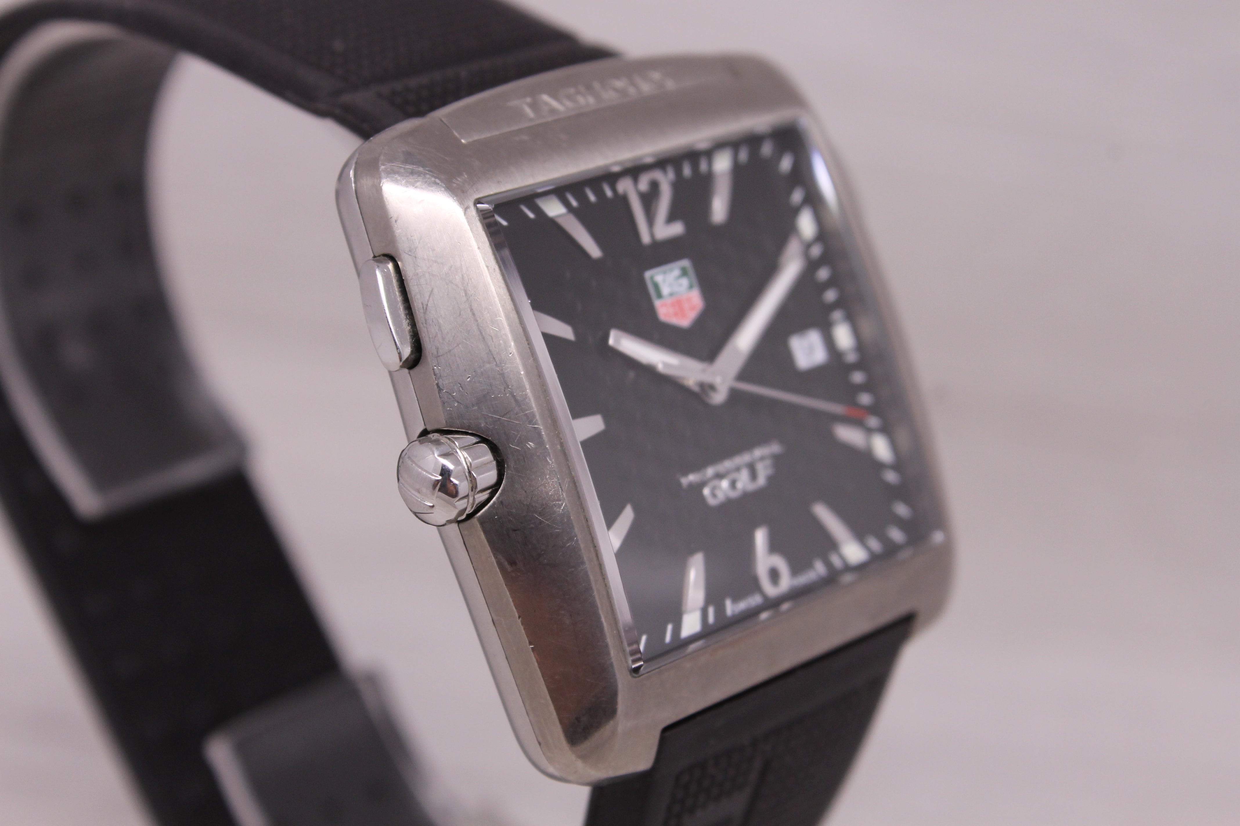 Tag Heuer Tiger Woods Professional Golf WAE1111 Titanium Steel Quartz Mens Watch