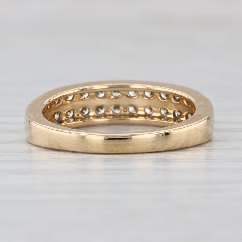 0.50ctw Diamond Wedding Band 18k Yellow Gold Stackable Ring Size 6 COA Tomas Rae