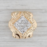 Gray Richard Klein 0.13ctw Diamond Slide Bracelet Charm 14k Yellow Gold