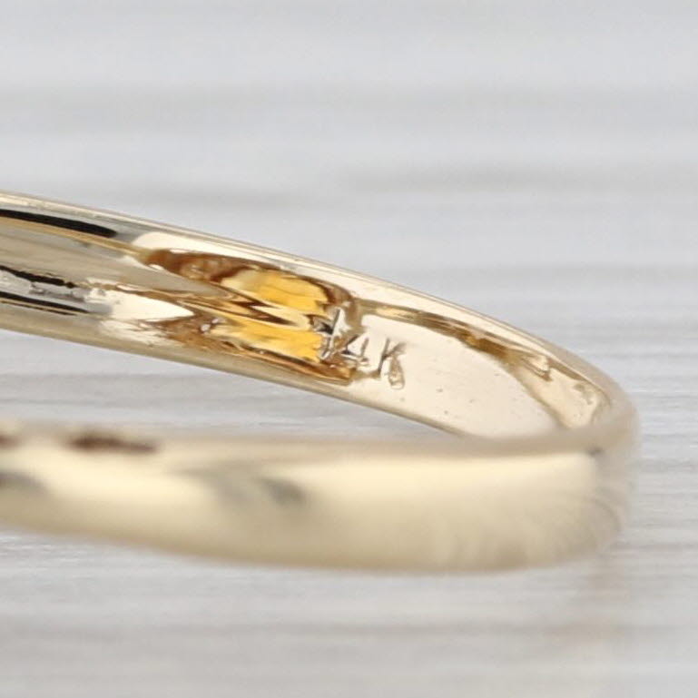 0.81ctw Citrine Heart Diamond Halo Ring 14k Yellow Gold Size 6