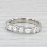 0.55ctw Diamond Wedding Band Platinum Size 5 Stackable Anniversary Ring