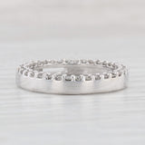 Light Gray 1.05ctw Diamond Eternity Circle Pendant 10k White Gold Floating Drop