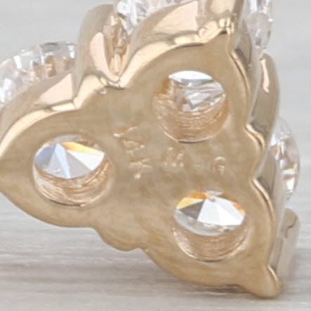 0.25ctw Diamond 3-Stone Small Drop Pendant 14k Yellow Gold