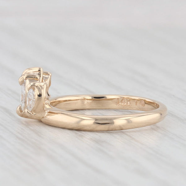 0.30ctw Diamond Ring Guard Enhancer Wedding Band 14k Yellow Gold Size 4.25