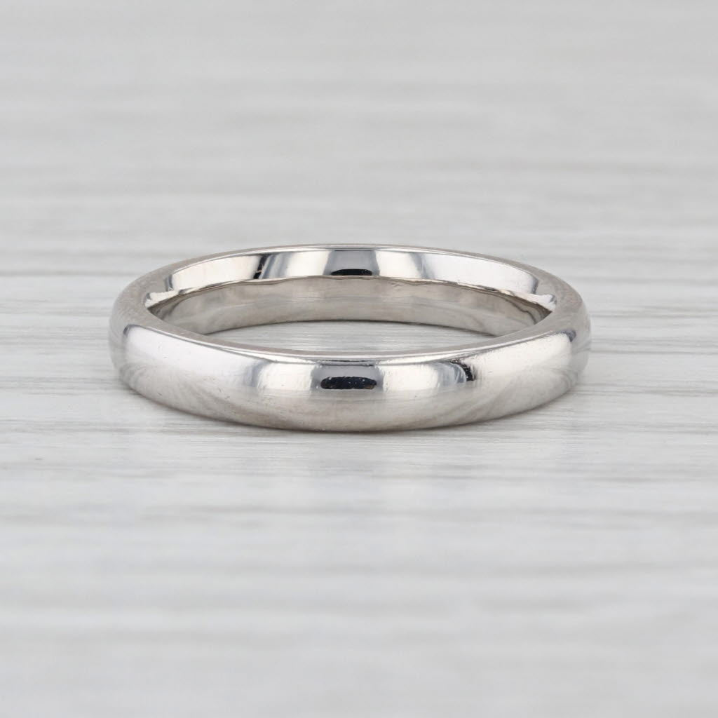 Novell Classic Platinum Wedding Band Size 4.75 Stackable Ring 3mm