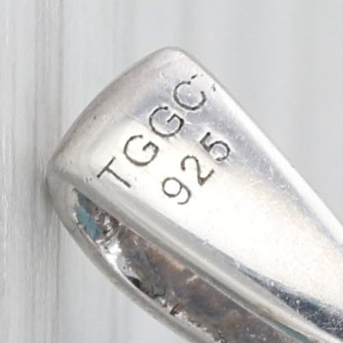 Larimar Oval Cabochon Solitiare Pendant Sterling Silver Small Drop