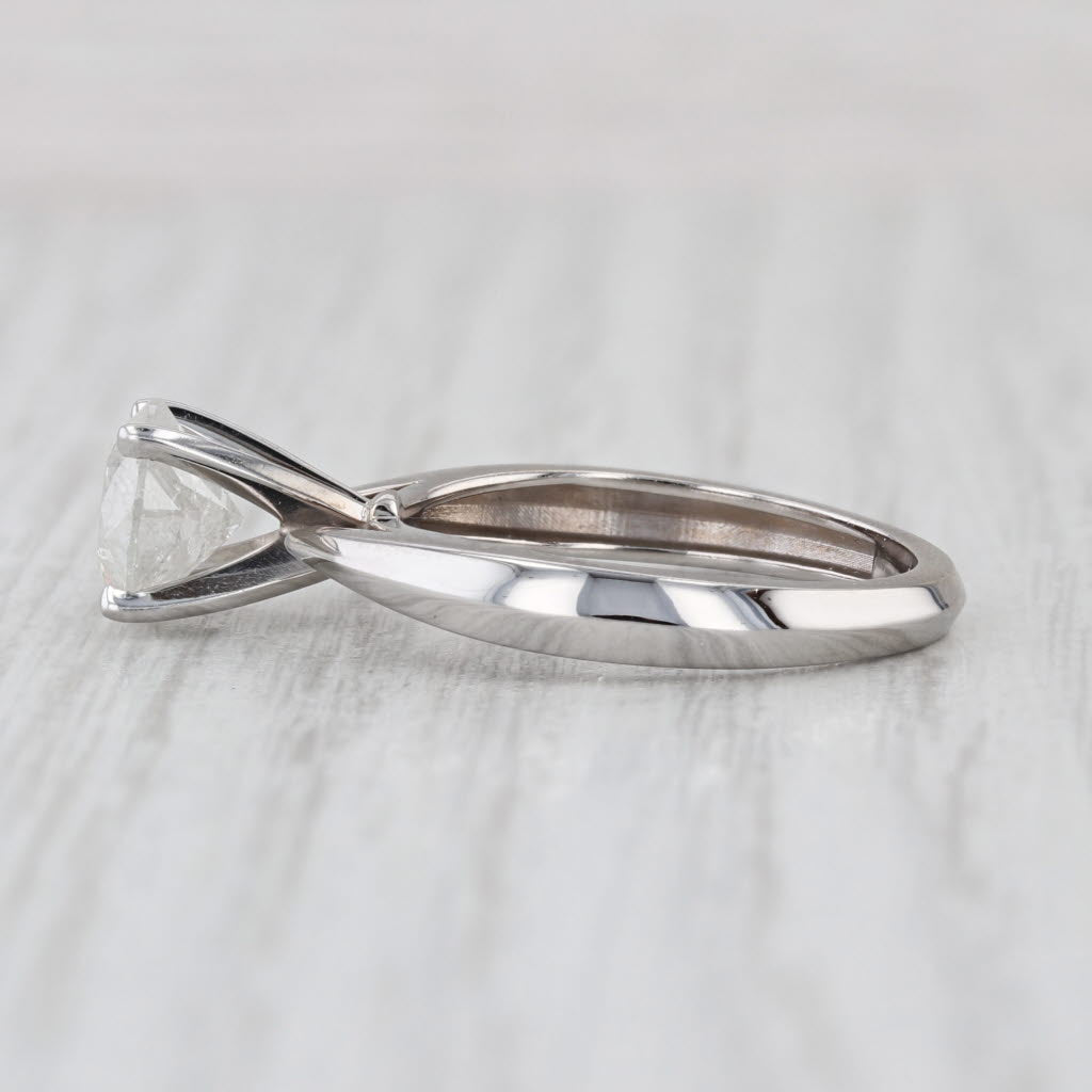 1.50ct Round Diamond Solitaire Engagement Ring 14k White Gold Size 6.75